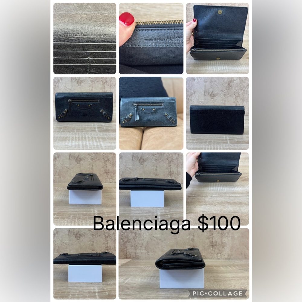 Balenciaga City Wallet Black with COA